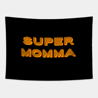 super momma text art Tapestry