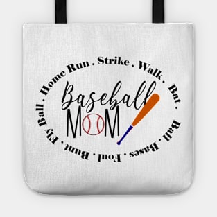 Baseball mom Tote