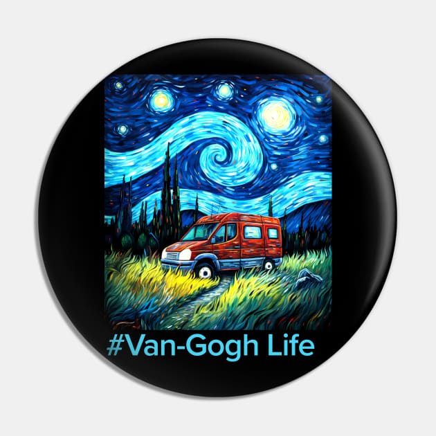 Van-Gogh Meets Van Camping Life #Van-Gogh Life Funny Pin by VogueTime