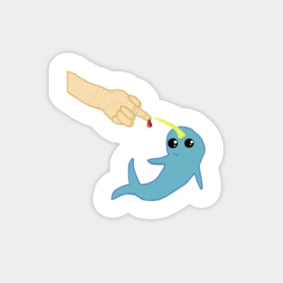 Narwhal Finger Pricks Magnet