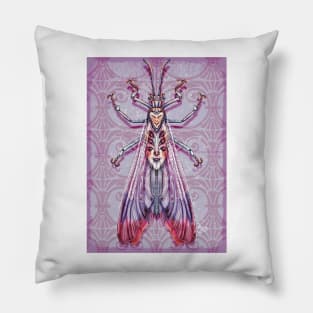 Surreal insects - antlion bride Pillow