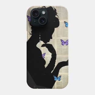 Blue butterflight Phone Case