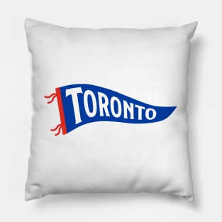 Toronto Pennant - White Pillow