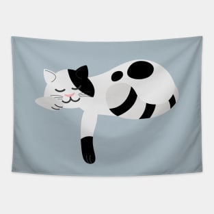 Black and White Kitten | Tabby Cat Tapestry