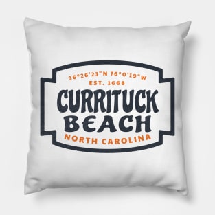 Currituck Beach, NC Summer Vacation Beach Trip Pillow