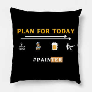 funny painter gift Pillow