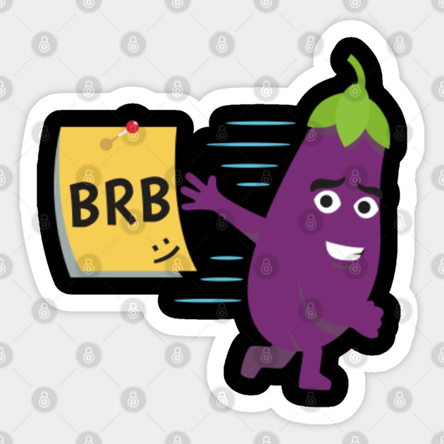 Vegetable Eggplant Emoji Meme Vegetable Emojis Sticker Teepublic
