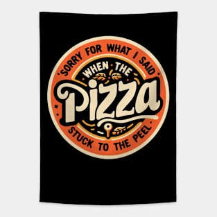 Funny Pizza Tapestry