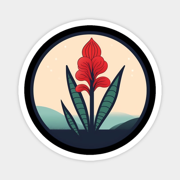 Alpinia Red Ginger Flower, Love Plants Magnet by logiamerch