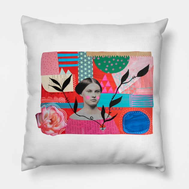 Blushing Girl Pillow by criaturacorazon