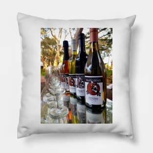 Whos Pouring  - Adelaide Hills Wine Region - Fleurieu Peninsula - by South Australian artist Avril Thomas Pillow