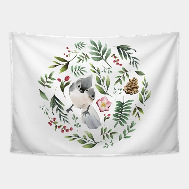 Christmas Birdie Tapestry by sophisticker