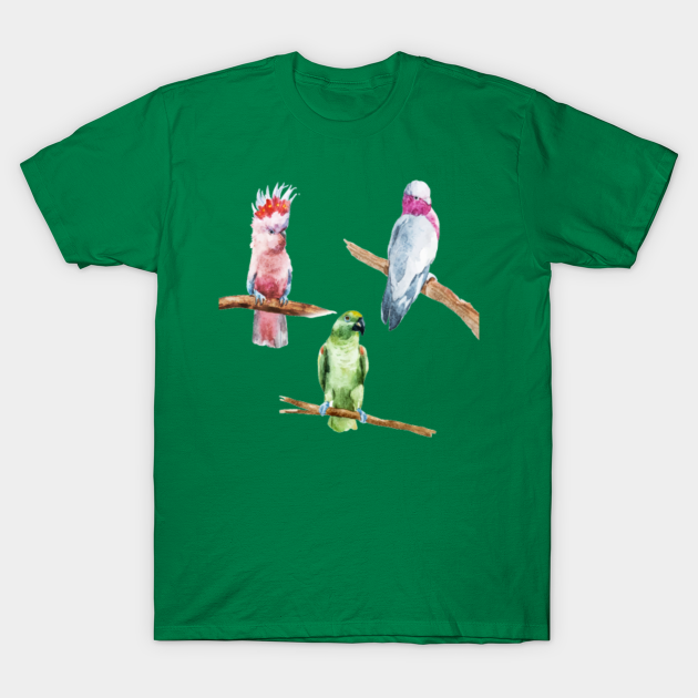 Parrots 02 - Parrots - T-Shirt | TeePublic