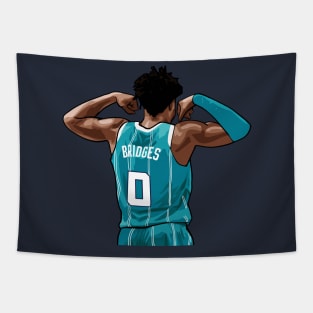 Miles Bridges Vector Back Tapestry