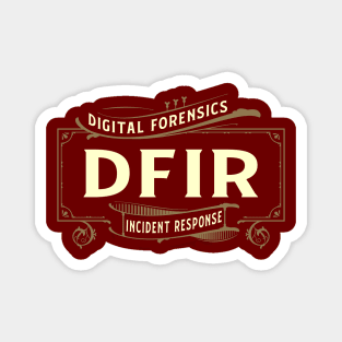 DFIR - Red Background Magnet