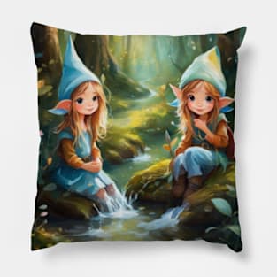 Cute elves girls gift ideas Pillow