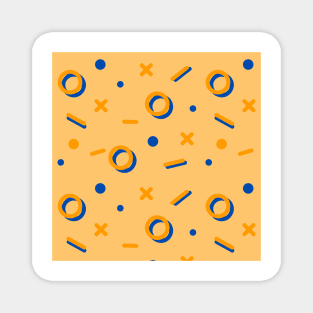 Abstract dots and line pattern Magnet