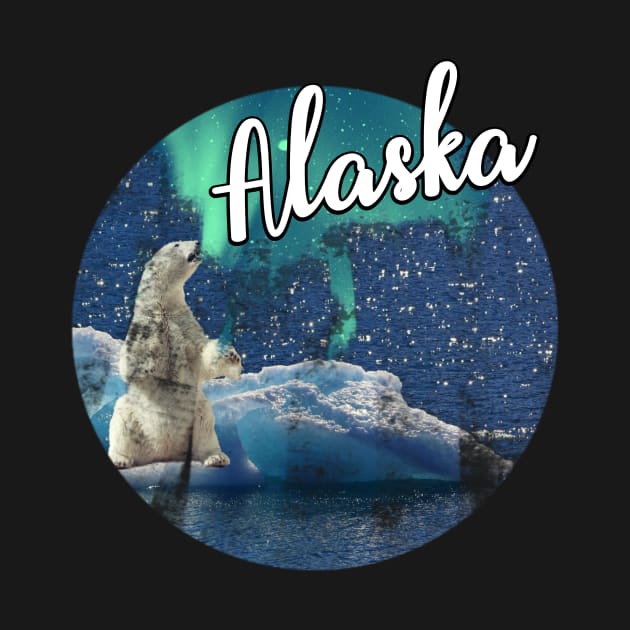 Alaska Northern Aurora Lights Polar Bear Viewing Vacation by Little Duck Designs