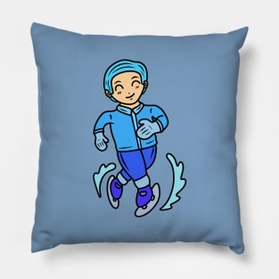 Funny figure skating Pillow