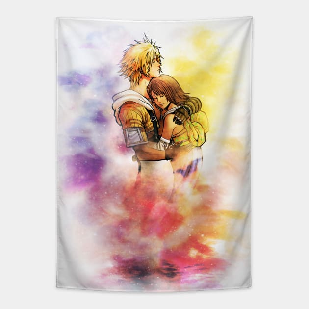 Dreams FFx couple Tapestry by mcashe_art