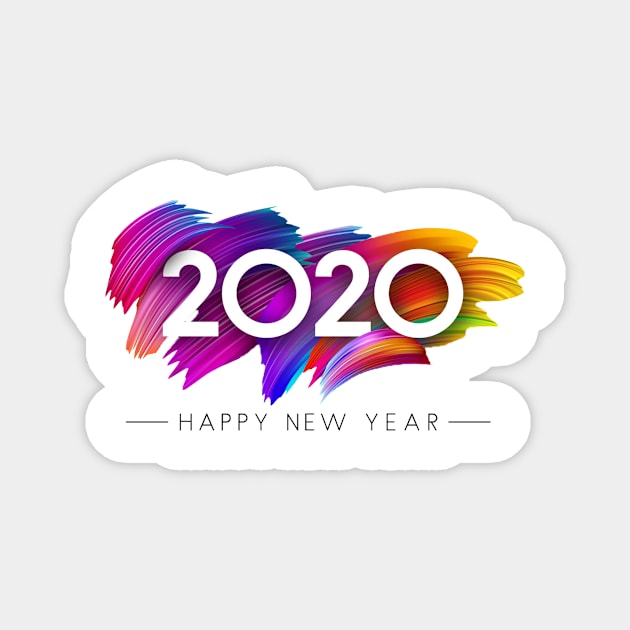 HAPPY NEW YEAR Magnet by JMPrint