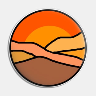 Sunset in the Desert Pin