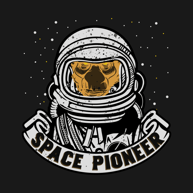 Monkey Astronaut by Foxxy Merch