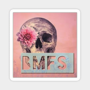 BMFS square skull design Magnet