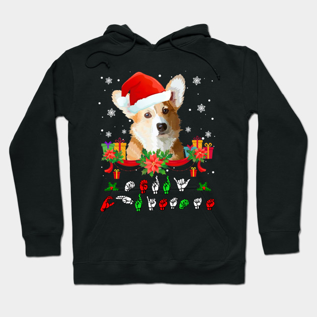 Corgi ASL Sign Language Deaf Person
