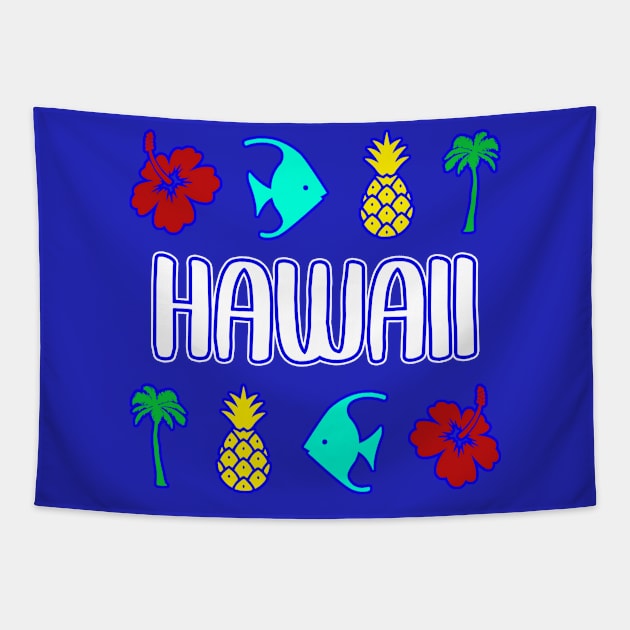 Hawaii Aloha Tapestry by Scar