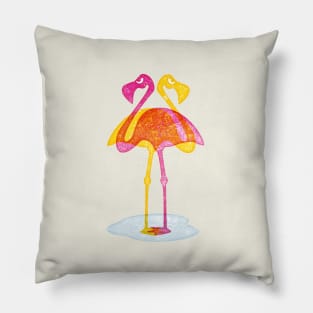 Angry Animals - Flamingobrella Pillow