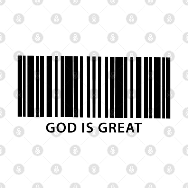 God is Great Bar Code by DiegoCarvalho