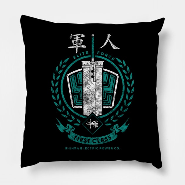 Final Fantasy - Soldier first class 1 Pillow by Soulcatcher