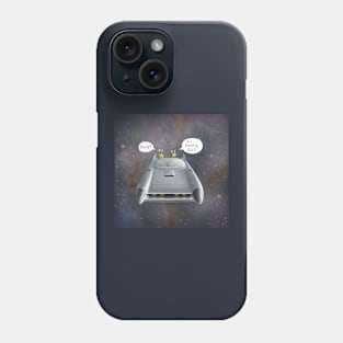 Aliens In Space Rocket Car Phone Case