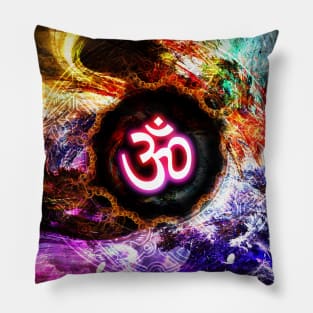 Multicolored Om Pillow