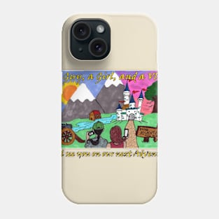 A Guy a Girl and a Vlog Phone Case