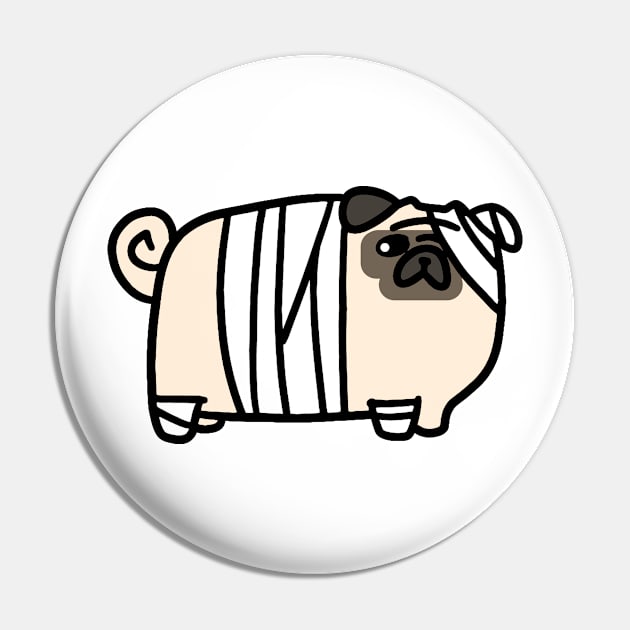 Hurt Pug Pin by saradaboru