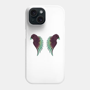 Focused Exotic Bird With Colorful Wings and Feathers Phone Case