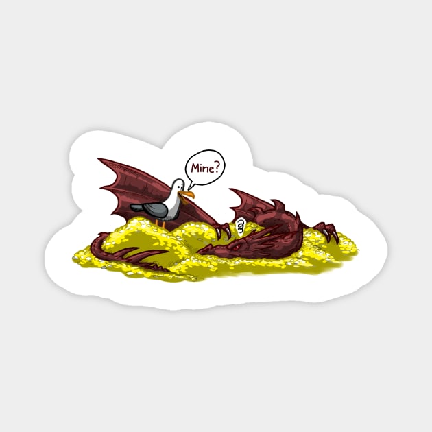 Smaug's Gold: Mine? Magnet by sugarpoultry