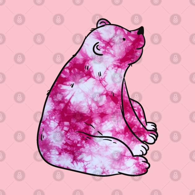 Pink Tie Dye Bear by Lil-Bit-Batty