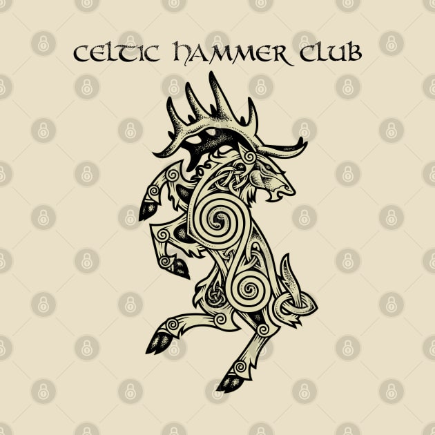 Celtic Elk Rampant by celtichammerclub