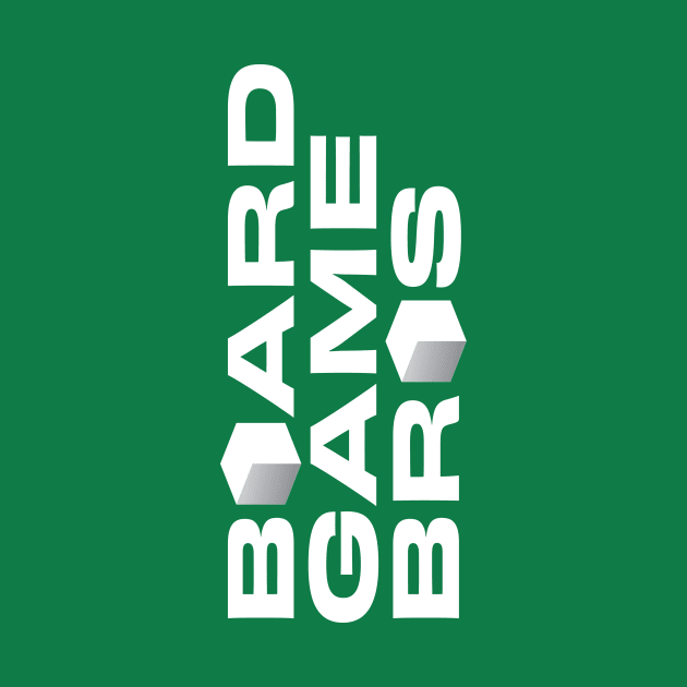 Board Game Bros Logo White by BGBCast