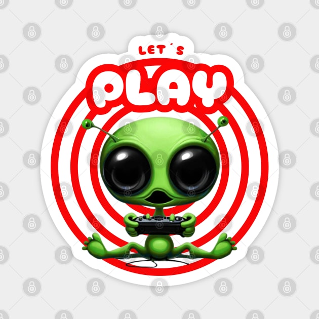 Extraterreste juega play Magnet by Tinteart