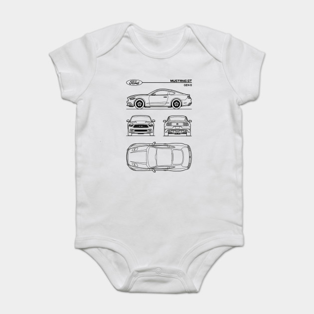 mustang onesie