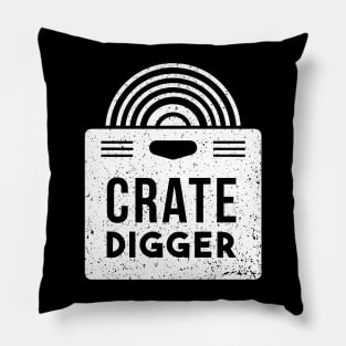 Vintage Vinyl Crate Digger // Retro Vinyl Record Collector Pillow