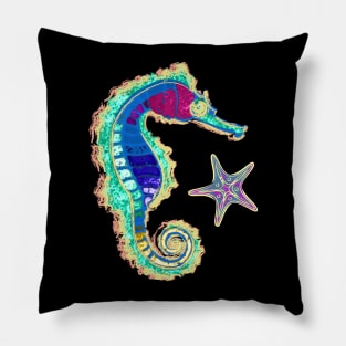 Starfish and Seahorse Pillow