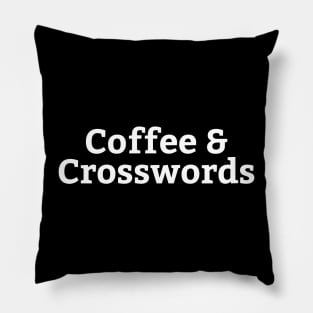 Coffee And Crosswords Pillow