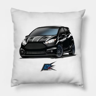 ford fiesta st black Pillow