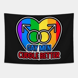 Gay Men Cuddle Better LGBT Tapestry