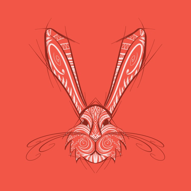 Rabbit - Chinese Zodiac - Animal Drawing by Red Fody